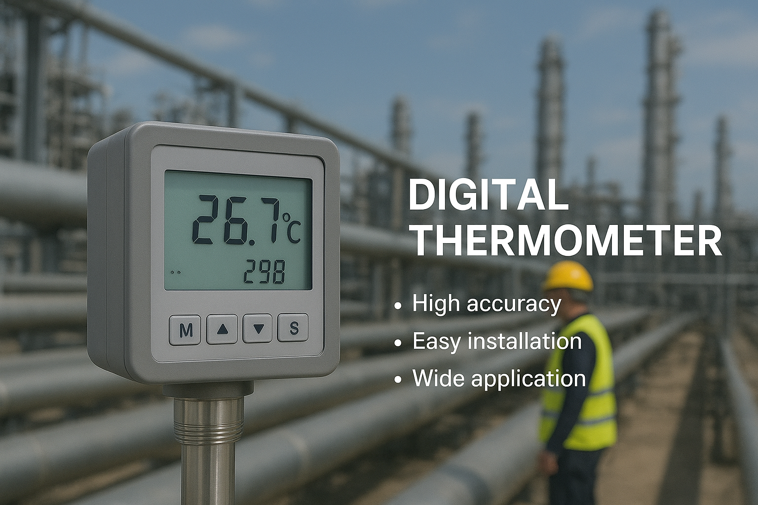 digital thermometer, temperature transmitter
